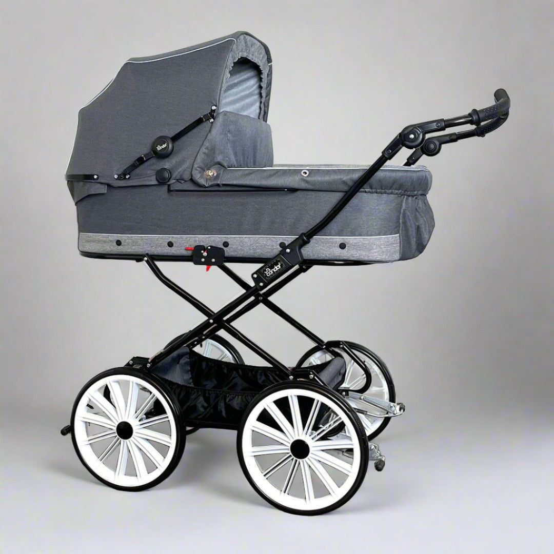 Condor silva max barnevogn grey stone 97 cm liggemal