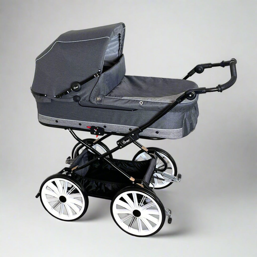 Condor silva max barnevogn grey stone 97 cm liggemal