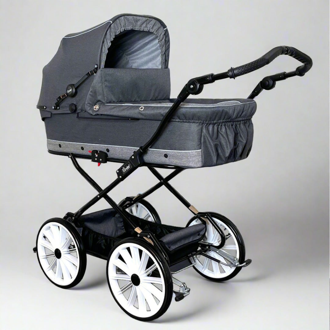 Condor silva max barnevogn grey stone 97 cm liggemal