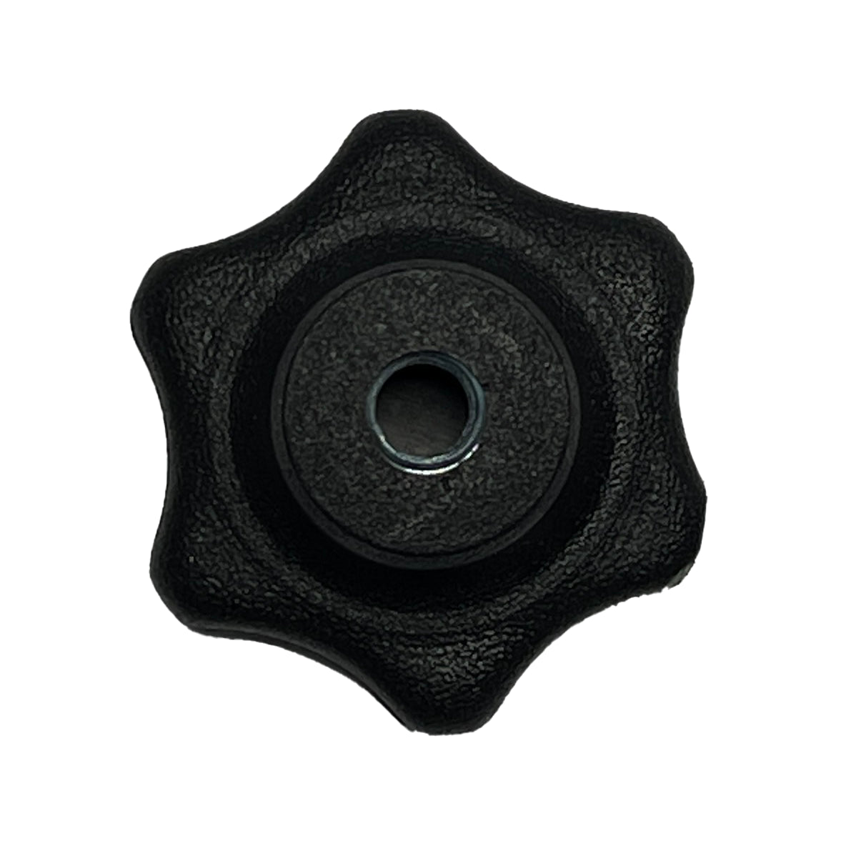 Fingerskrue 5mm o30mm sort plast