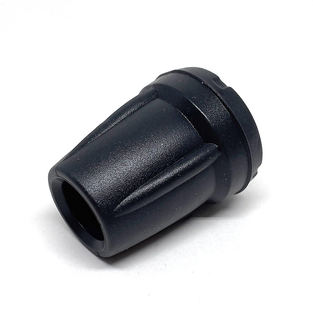 Skridsikker endeprop | 19/20mm | Sort