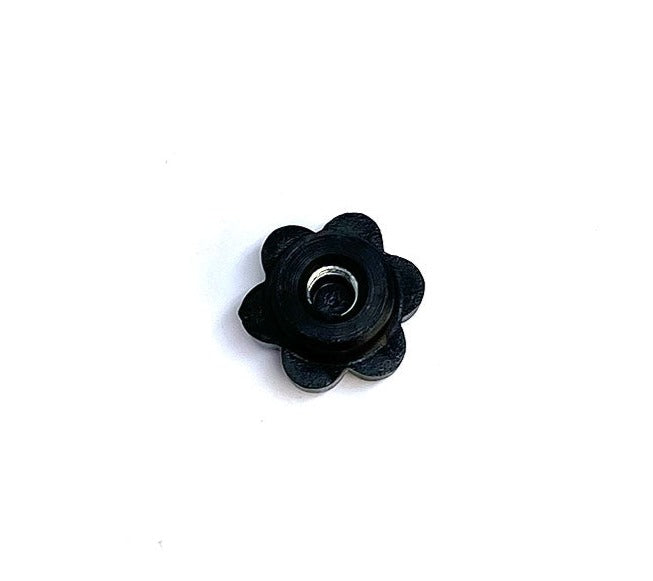 Finger skrue 6mm | Ø20mm | Sort plast