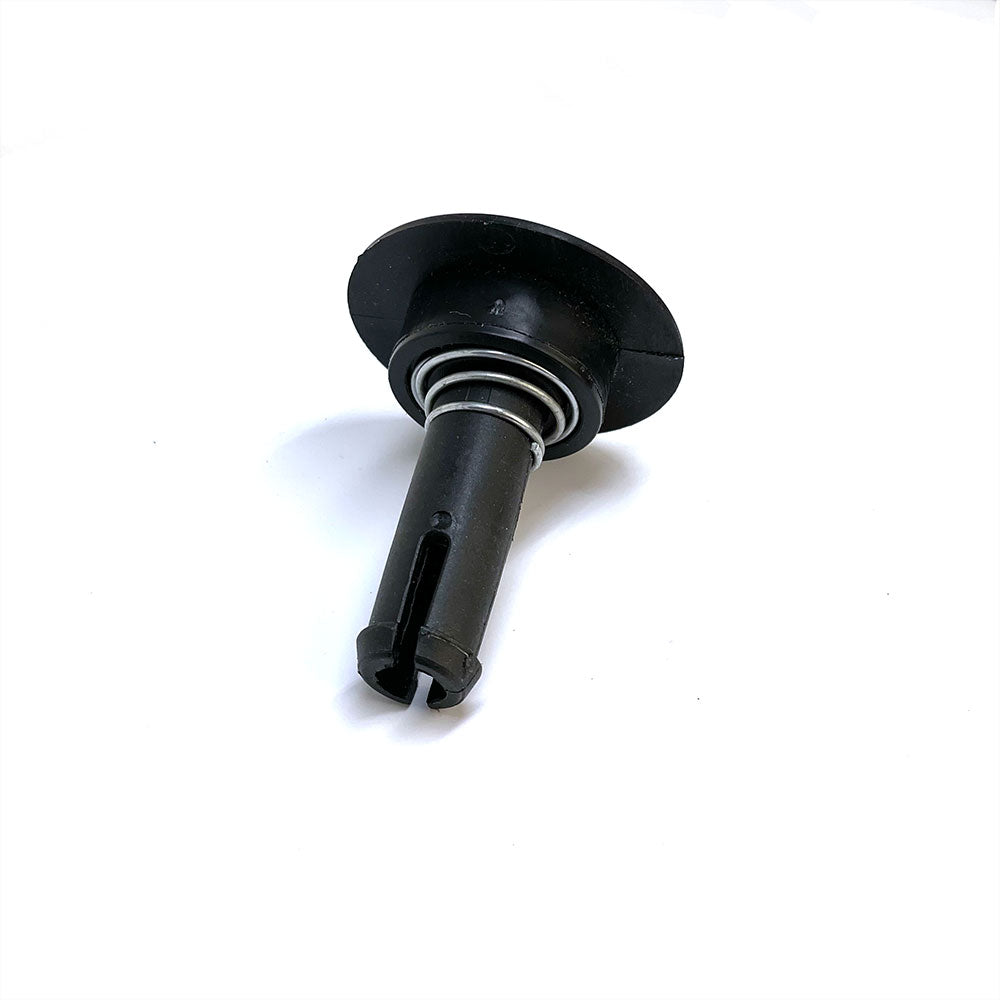 Rumba bøsning til barnevognshjul | 10mm | Ø50mm | Sort plast