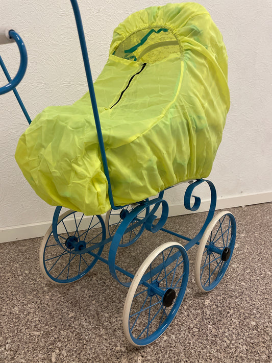 Regnslag til dukkevogn neon gul