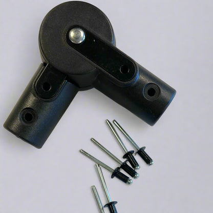 Regulerbar knæk til barnevogn eller klapvogn inkl. 6 pop-nitter | 20mm