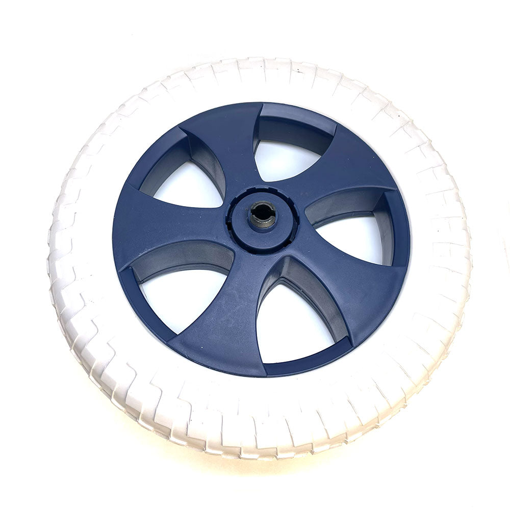 EVA barnevognshjul | Ø250mm x 50mm bred dæk | Hvid/Blå